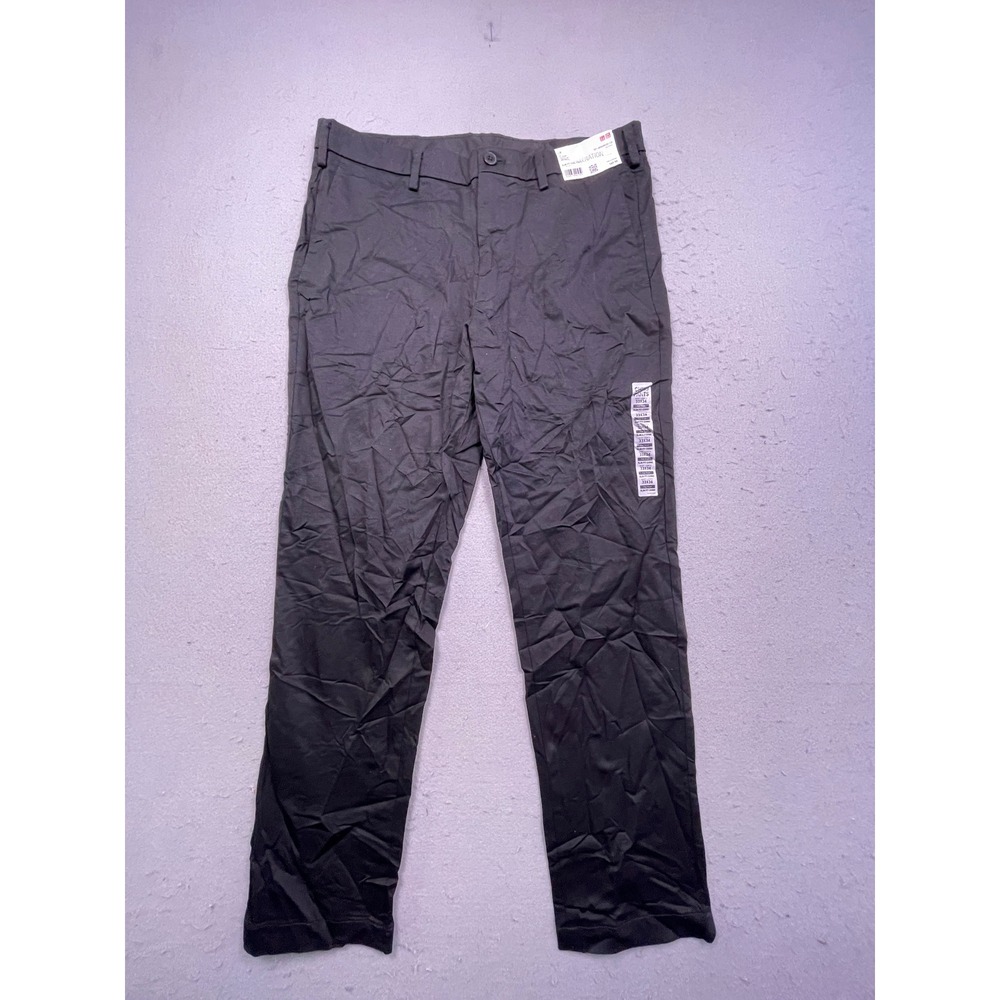Uniqlo Slim Fit Chino Pants Cotton Twill Black 33x34 Mens